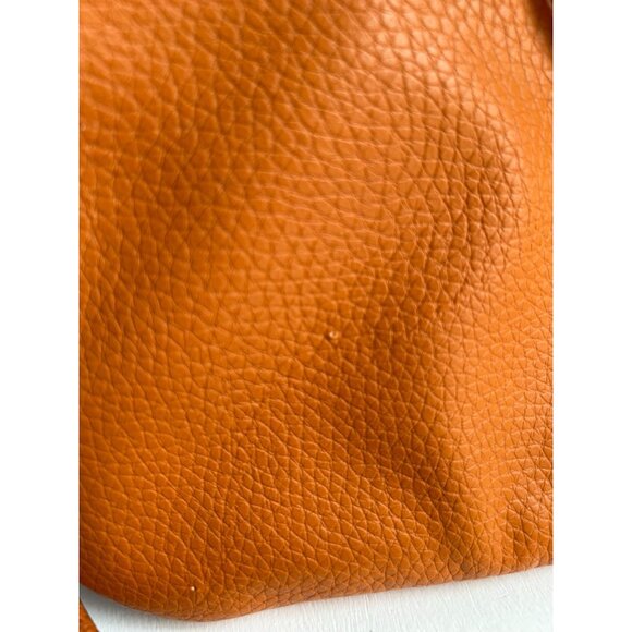 Ralph Lauren Orange Leather Crossbody Bag With Gold Hardware & Adjustable Strap - Picture 9 of 10